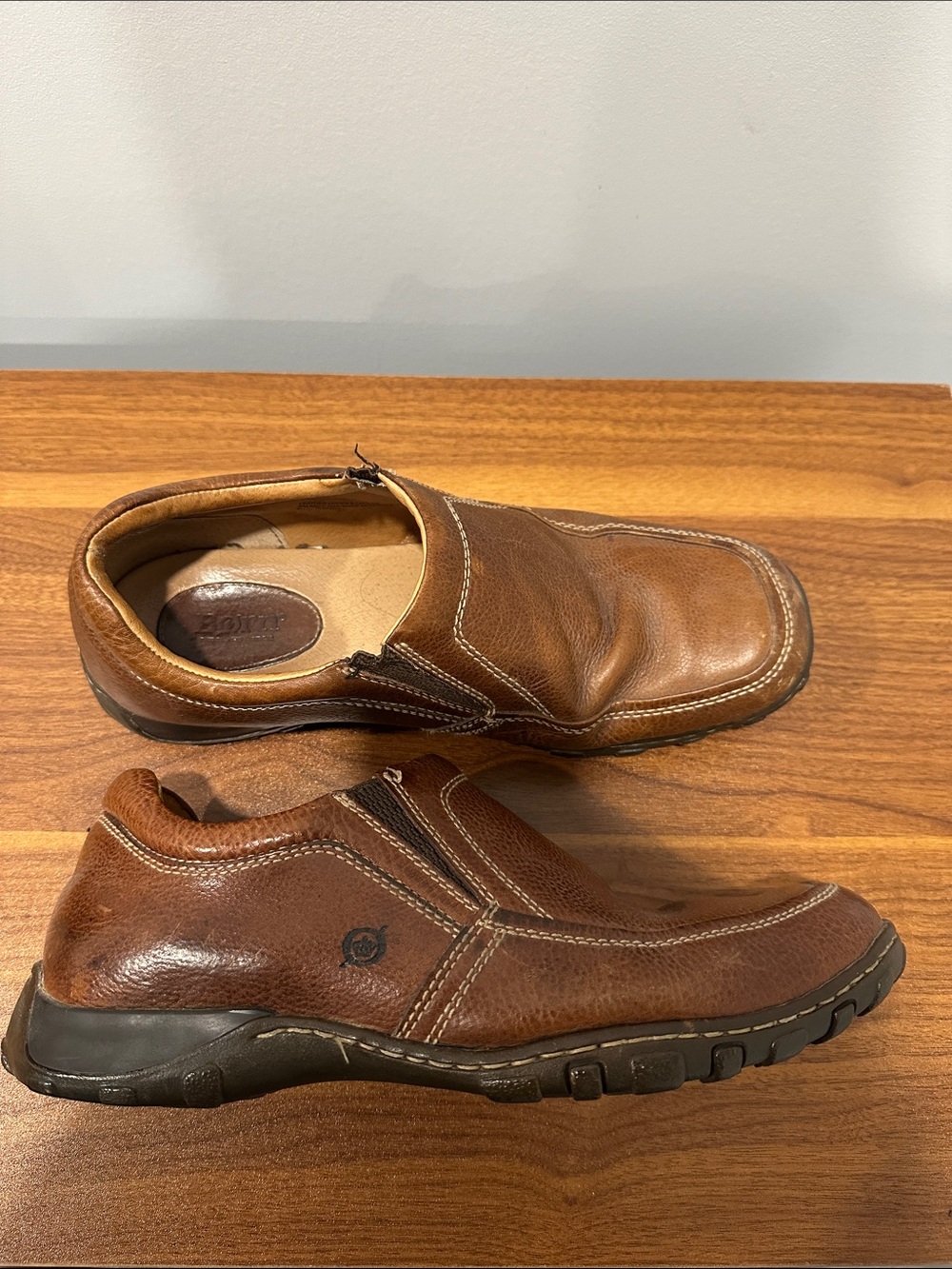 Men's Brown Slip-On Leather Casual Shoe